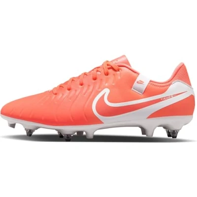 Image of Nike Performance Tiempo Legend 10 Academy SG Moulded stud football boots, Size: 10, Hot lava white Imitation leather/ textile