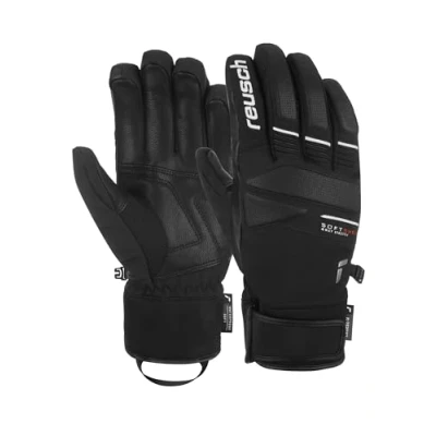 Image of Reusch Thunder R TEX® XT Warm, Waterproof, Windproof and Breathable Unisex Winter Gloves, Finger Snow Ski Gloves for Men Women, 7.5