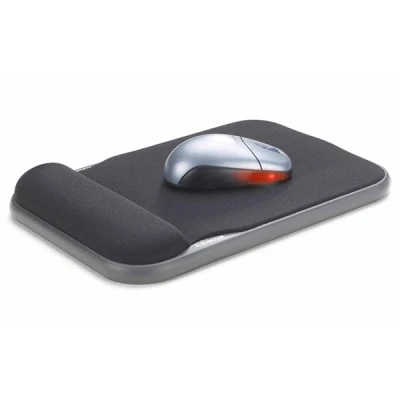 Image of Kensington Height Adjustable Ergonomic Gel Mouse Mat with Wrist Support Compatible Laser and Optical Mice 200 x 280 37 mm Black (57711)