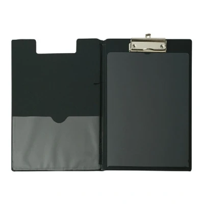 Image of Maul Clipboard Folder with Foil Cover And Anti Copying Protection, Din A5 High, Inside Pocket, 8 mm Clamping Width, Black, 2339790
