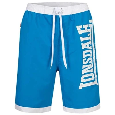 Image of Lonsdale Men&#039;s Clennell Beach Shorts, Blue, M
