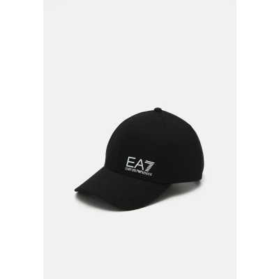 Image of EA7 Emporio Armani Baseball HAT Unisex Cap, Size: Medium, Black/white