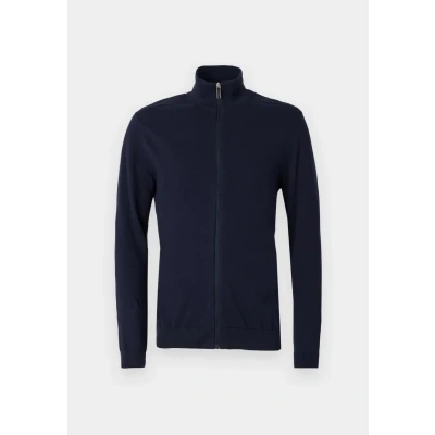 Image of Selected Homme BERG FULL ZIP B NOOS Cardigan, Men&#039;s, Size: Small, Navy blazer
