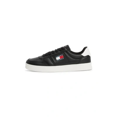 Image of Tommy Jeans THE Greenwich NEW Trainers, Men&#039;s, Size: 6.5, Black Leather and textile