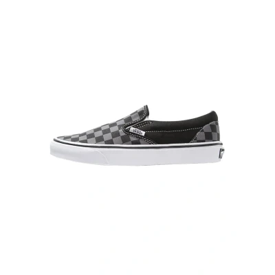 Image of Vans Classic Slipon Slipons, Size: 11, Black/pewter Textile