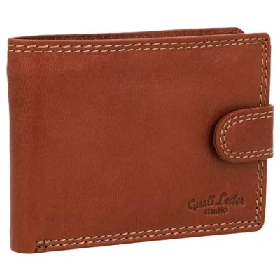 Image of Gusti Leder Gustav Wallet, Men&#039;s, Size: One Size, Dark brown