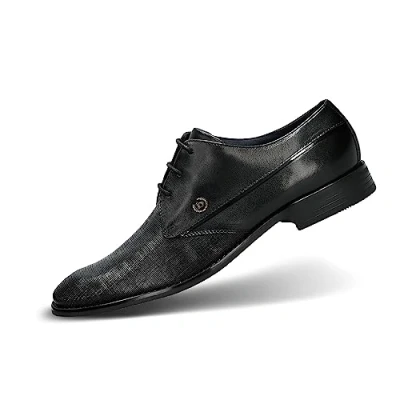 Image of bugatti Rinaldo Comfort Smart laceups, Men&#039;s, Size: 6.5, Black Leather