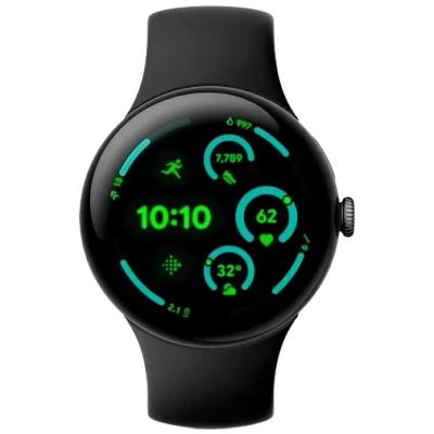 Image of Google Pixel Watch 3 45mm Black (Black Strap)
