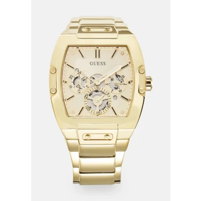 Image of Guess Phoenix Watch, Men&#039;s, Size: One Size, Champagne sunray/gold tone