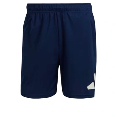 Image of adidas Performance TR ES LOGO SHO Sports shorts Dark blue white, Men&#039;s, Size: Mx9&quot;, white