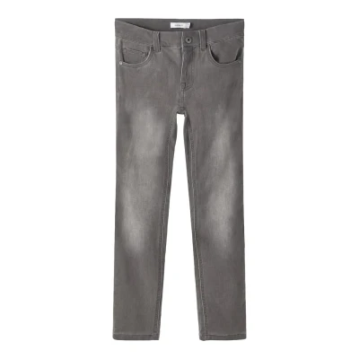 Image of Name it Nkmtheo Slim fit jeans Medium grey for kids, Size: 5y,