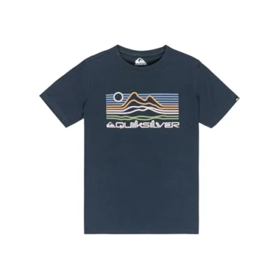Image of Quiksilver Print Tshirt, Size: 16t, Dark navy
