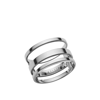 Image of Daniel Wellington ELAN Triad Ring, Women&#039;s, Size: N O, Silver