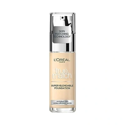 Image of L&#039;Oréal Paris True Match Liquid Foundation with SPF and Hyaluronic Acid 30ml (Various Shades) 0.5N Porcelain