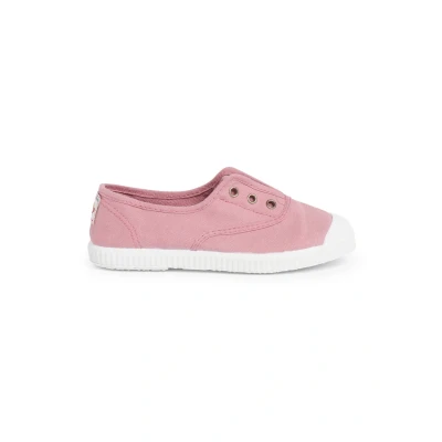 Image of Pisamonas Rubber Toe Cap Canvas Trainers Without Laces Size 3.5 Color Pink