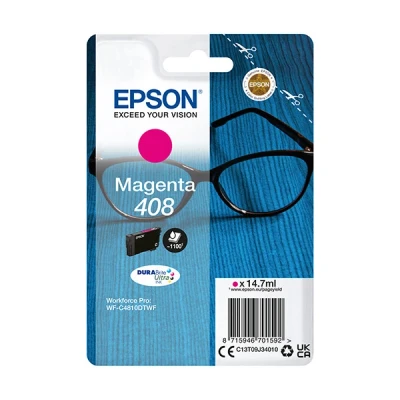 Image of Epson Genuine Ink Singlepack Magenta 408 DURABrite Ultra