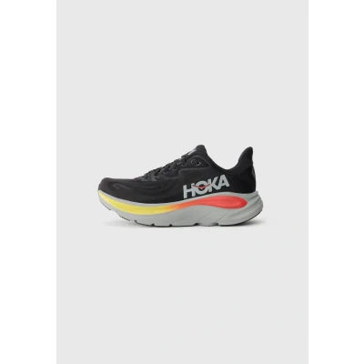 Image of HOKA Men&#039;s Clifton 10 Sneaker, Black Galactic Grey, 12 UK