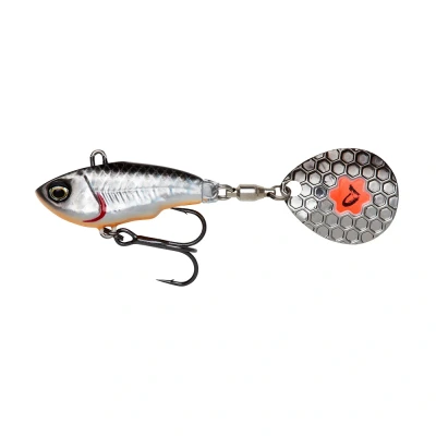 Image of Savage Gear Fat Tail Spin (No Lead) 6,5cm (12,5g) Dirty Silver Spinner