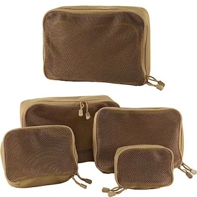 Image of Brandit Unisex US Cooper Packing Cubes SET Wash bag, Size: One Size, Camel