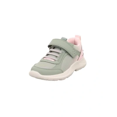 Image of Superfit RUSH Trainers for kids, Size: 10/10.5K, Hellgrün/rosa Imitation leather/ textile