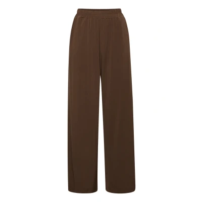 Image of ICHI Ihlima PA Trousers, Women&#039;s, Size: Small, Chestnut
