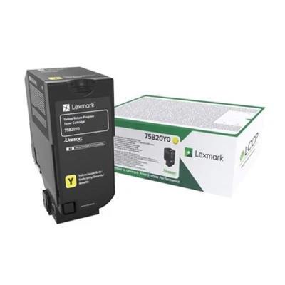 Image of CX727de Lexmark 75B20Y0 yellow toner (original Lexmark)