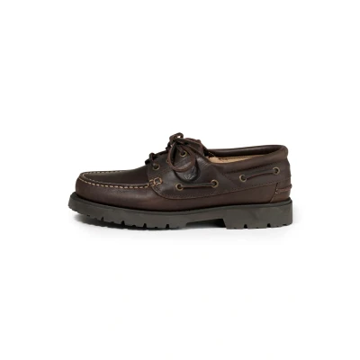 Image of Aigle Men&#039;s Tarmac Moccasins, Brown Marron Fonce, 6.5 UK