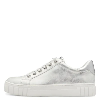 Image of Marco Tozzi Sneaker Trainers, Women&#039;s, Size: 6, Lt grey met c Synthetics