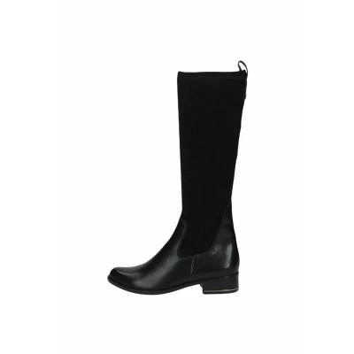 Image of CAPRICE Damen Hohe Stiefel mit Absatz Runde Spitze Stiefel, Schwarz (Black Comb), 37.5 EU