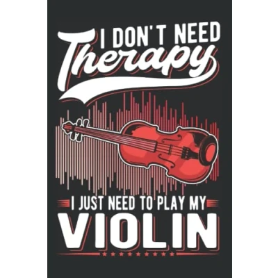 Image of Geige Notizbuch: Therapie Violine Geiger / 6X9 Zoll 120 Linierte Seiten