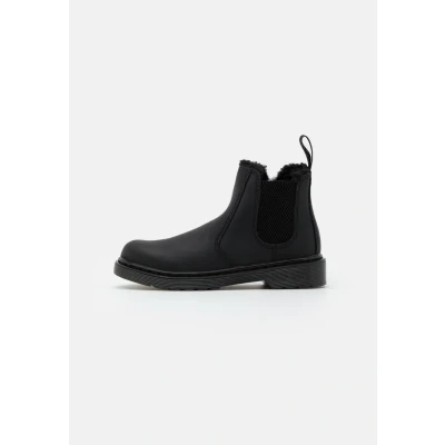 Image of Dr. Martens Kid&#039;s Collection 2976 Leonore Mono (Little Kid/Big Kid) Black Republic Wp, 36 EU