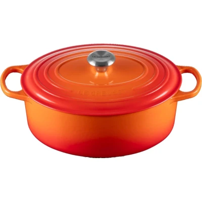 Image of Le Creuset Casserole Oval Signature Volcanic ø 29 cm / 4.7 Liter