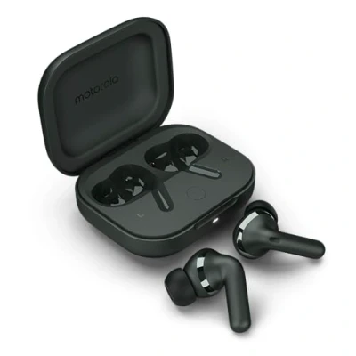 Image of Motorola Moto Buds+ Bluetooth Headphones Gray (Forest Grey)
