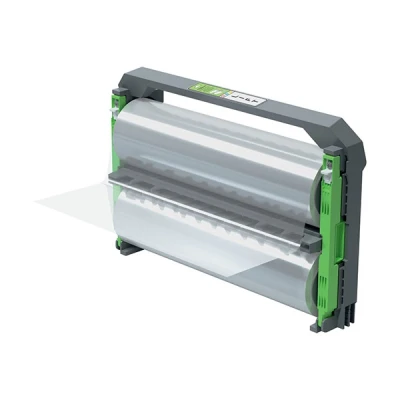 Image of GBC Foton 30 Refillable Cartridge With Lamination Roll, 100 Micron, Laminates Up To 190 x A4 Sheets, Gloss Finish, Easy Load, 4410024, White