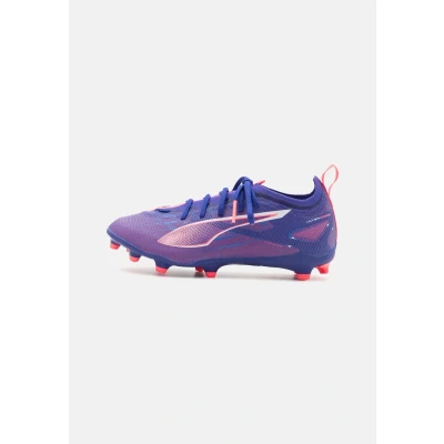 Image of Puma Ultra 5 PRO FG/AG JR Unisex Moulded stud football boots for kids, Size: 13K, Lapis lazuli/white/sunset glow Textile/synthetics