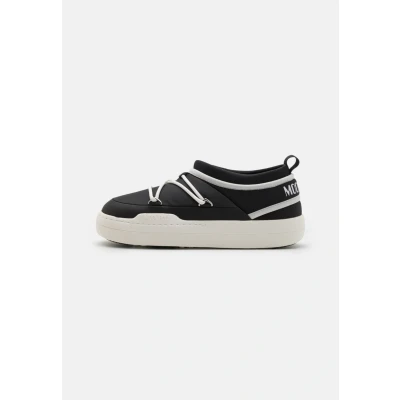 Image of Moon Boot PARK ICON Unisex Slipons, Size: 3.5, Black Textile/synthetics