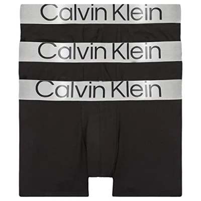 Image of Calvin Klein Men&#039;s Trunk (Pack of 3), Black (Black), XS