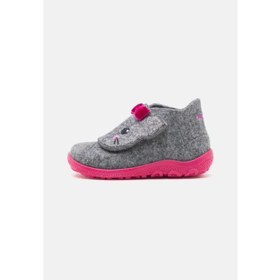 Image of Superfit Happy OCTI Unisex Slippers for kids, Size: 3.5/4K, Hellgrau/pink Wool