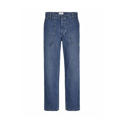 Image of Jack &amp; Jones Straight leg jeans, Men&#039;s, Size: 33x32, Blue denim