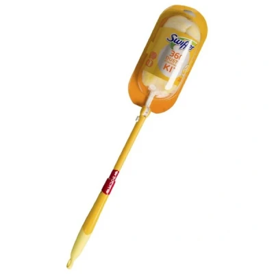 Image of Swiffer Dust Magnet XXL Kit with 1 Handle and 3D Cloth, Absorbs 3x More Hair Than Conventional Magnets Locks