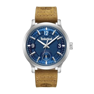 Image of Timberland Driscoll Watch, Men&#039;s, Size: One Size, Blue camel