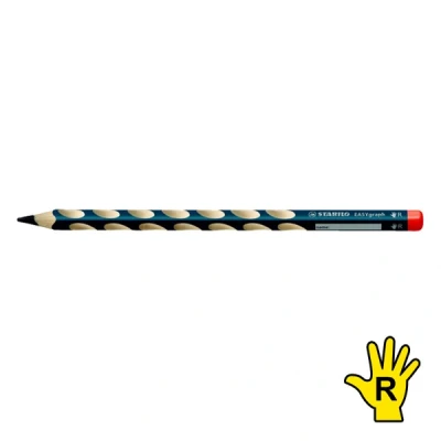 Image of STABILO Ergonomic Graphite Pencil EASYgraph Right Handed Pack of 12 Petrol HB