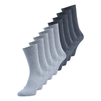 Image of camano 9 PACK Unisex Socks, Size: 2.5 5, Stone melange/jeans