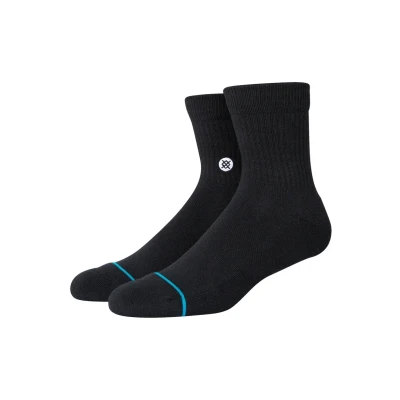 Image of Stance Lifestyle ICON Quarter Unisex Socks, Size: 8.5 12.5, Schwarz