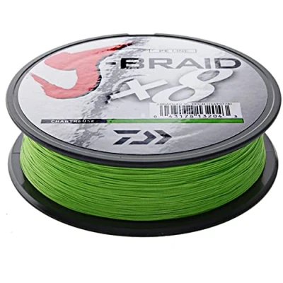 Image of Daiwa J Braid X8 0.06mm 150m chartr. Braided fishing line