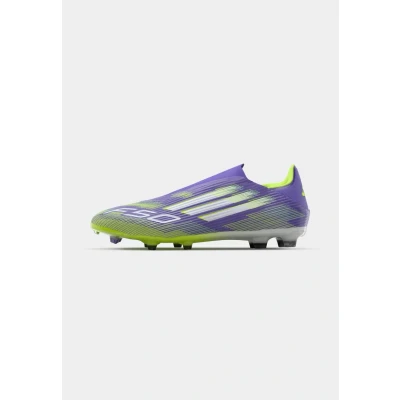 Image of adidas Performance F50 League LL FG/MG Moulded stud football boots, Men&#039;s, Size: 5, Purple rush/footwear white/lucid lemon shoes