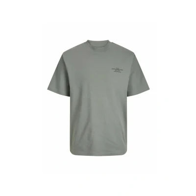 Image of JACK &amp; JONES Men&#039;s Jprblachad Branding Ss Crew Neck Tee Sn T Shirt, Agave Green, S