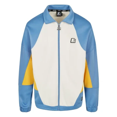 Image of Starter Training jacket, Men&#039;s, Size: Small, Plwht hrznblu clfrnyllw