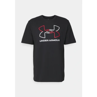 Image of Under Armour Foundation Update Print Tshirt, Men&#039;s, Size: XS, Black/red/white