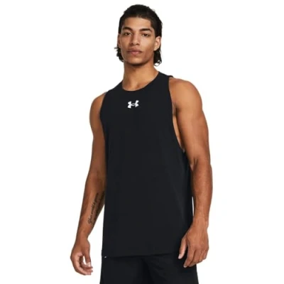 Image of Under Armour ZONE TANK Top, Men&#039;s, Size: XXL, Black/white